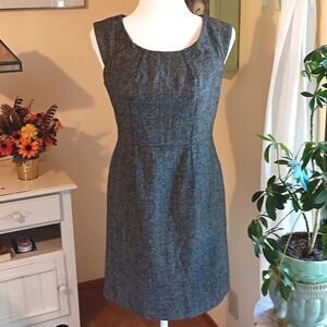 Banana Republic Tweed Dress Dark Academia Professional Career
